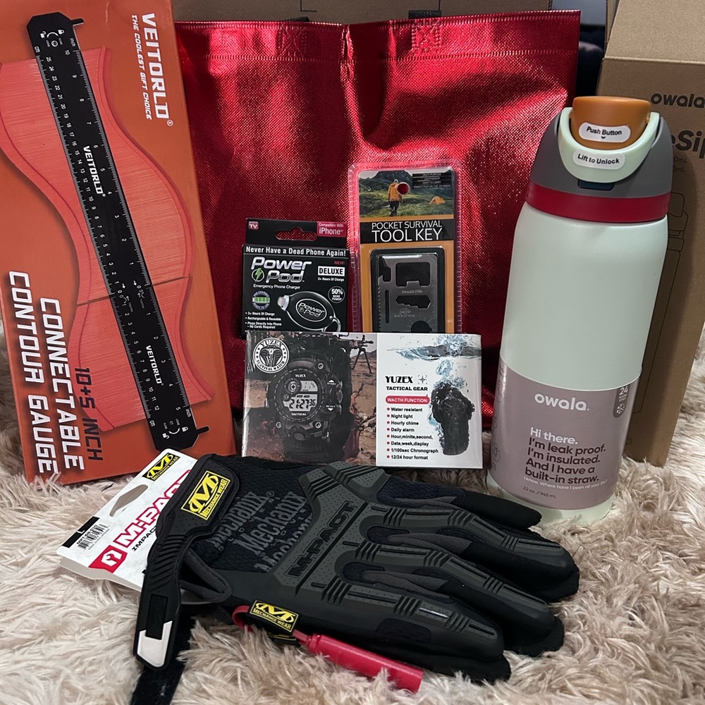Men’s Gift Basket Mystery Box Set - Owala, Tools, Watch + More! BRAND NEW